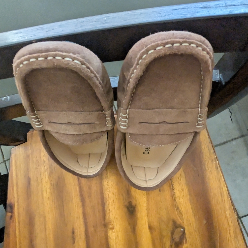 Osslue Moccasin Driving Shoe Leather Suede Brown Size 8.5 - Picture 11 of 16